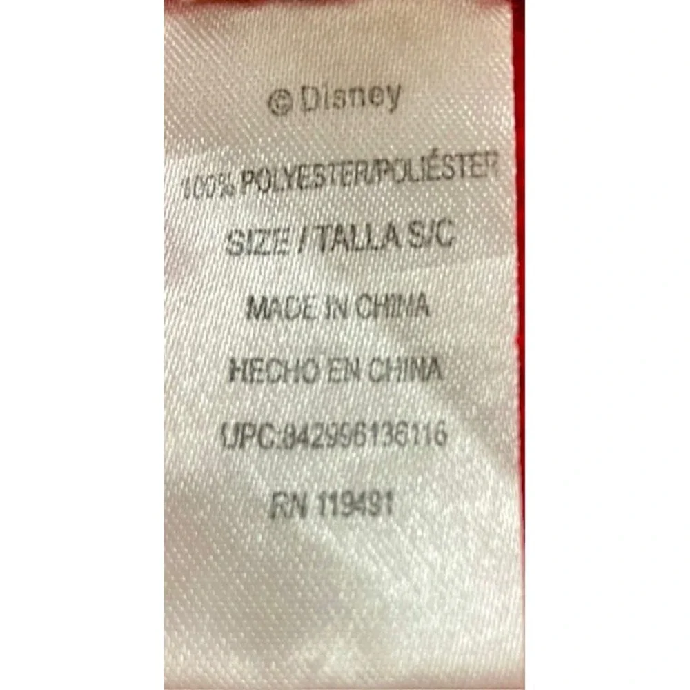 Disney Mickey Mouse Small Bath Robe Red Lounge Boy Or Girl Soft See Measurements